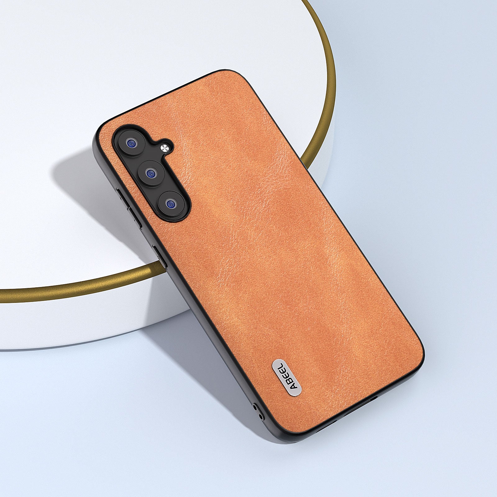 ABEEL Cowhide Texture Phone Case for Samsung Galaxy S23 FE Shockproof PU Leather TPU PC Cover ABEEL Cowhide Texture Phone Case for Samsung Galaxy S23 FE Shockproof PU Leather TPU PC Cover